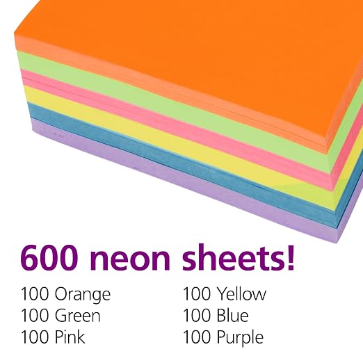 Colorations Neon Lightweight Craft Paper - Image 3