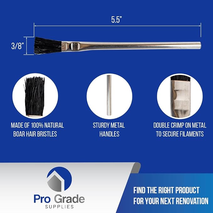 Pro Grade Acid Brushes 3/8" – Disposable Glue Brushes 72 Pack – Soldering Flux - Image 2