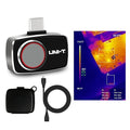 UNI-T Thermal Camera Android USB-C 256x192 IR High Resolution Infrared Cameras Thermal Imaging Camera for Smartphones, Thermal Imager 7 Palettes 25Hz Refresh Rate 49152 Pixels, Video Record, UTi260M