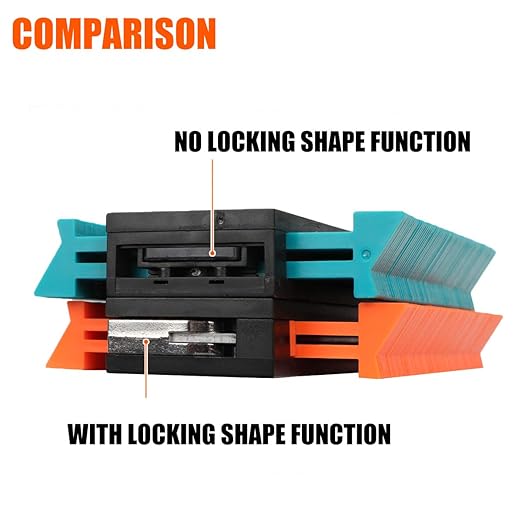 Saker Contour Gauge Duplication-Adjustable Lock-Precisely Copy Irregular Shape-Irregular Woodworking Tracing-Must Have Tool Christmas Gifts for DIY Handyman Men Husband Dad 10 Inch+5 Inch