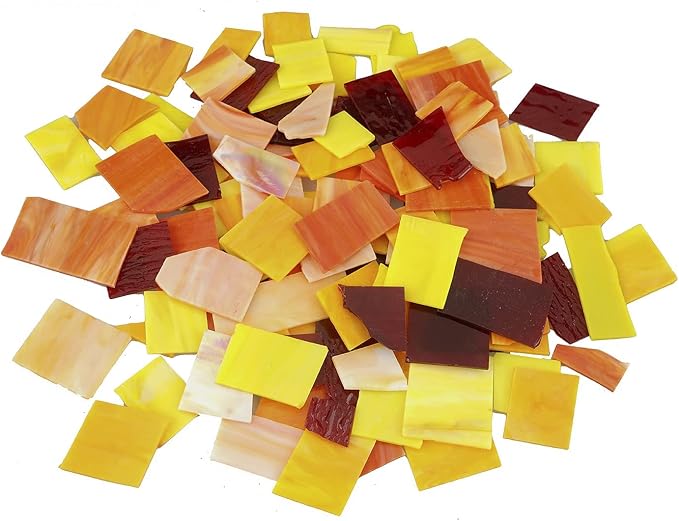 Lanyani Stained Glass Sheets Pieces, Glass Mosaics Tiles - Image 8