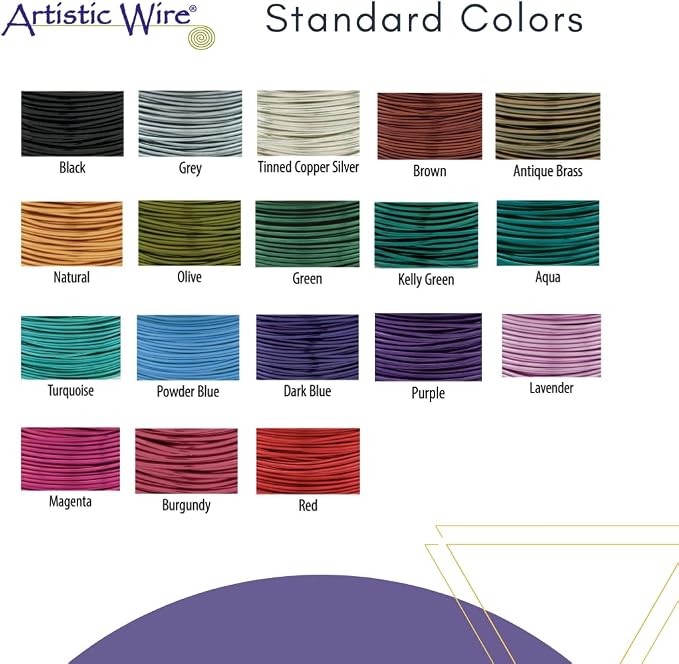 Artistic Wire, 18 Gauge Tarnish Resistant Colored Copper Craft Wire, Powder Blue - Image 6
