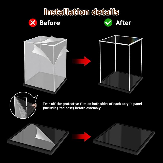Acrylic Display Case for Collectibles Assemble Clear Display Case for Figures - Image 5