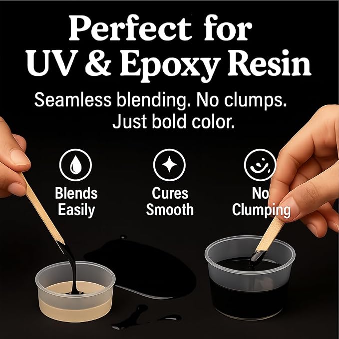 BALTIC DAY Black Abyss Epoxy Resin Pigment Paste XL – Opaque Epoxy Dye & High - Image 3