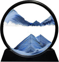 Aoderun Moving Sand Art Picture Round Glass 3D Deep Sea Sandscape in Motion by Aoderun