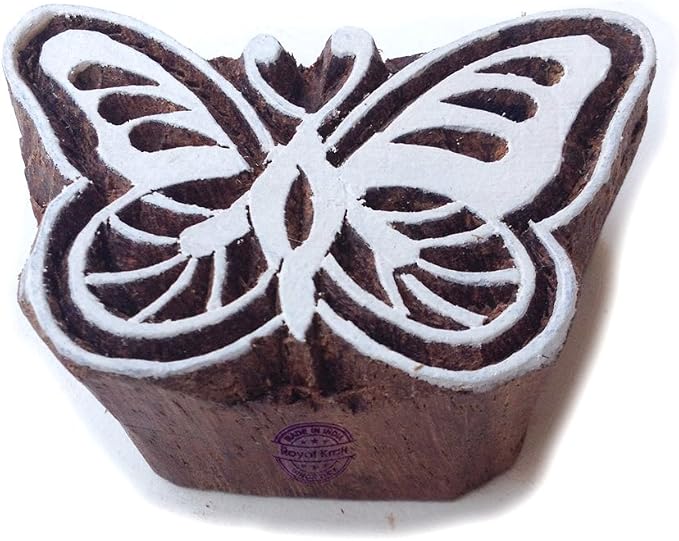 Royal Kraft Wooden Stamps DIY Fabric, Henna Printing Blocks THDtag025 by RoyalKraft