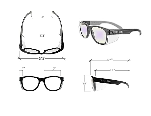 MAGID Y50 Safety Glasses for Construction | Black Frame — 48-Pack, ANSI Z87.1+ - Image 5