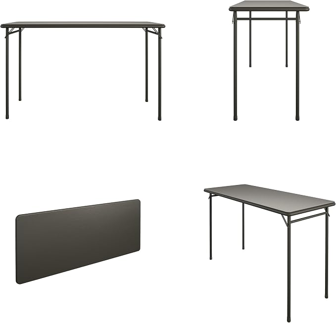 COSCO 20" x 48" Vinyl Top Folding Table - Image 4