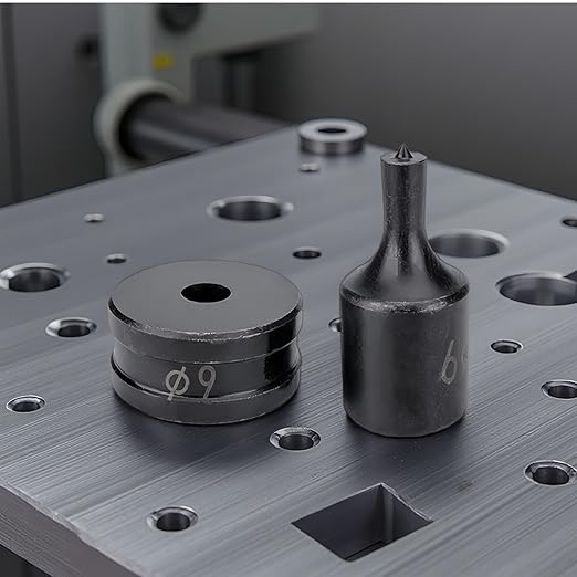 Hydraulic Punch Dies for CH-70, CH-70 Hydraulic Round Hole Punch Die Set, Upper Mold Dia: 26mm, Lower Mold Dia: 40mm for Steel, Copper, Aluminum and Heavy Duty Metal (5.5mm)