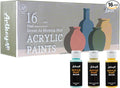Artkey Acrylic Paint Set, 16 Colors 2 oz/59 ml Acrylic Paint Kit by Artkey