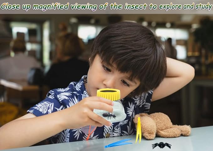 Bug Viewer for Kids 5X Magnifying Insect Observation Kit Built-in 7cm Ruler - Image 6