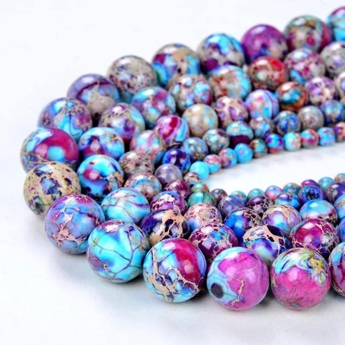 Zenkeeper 116 Pcs Sea Sediment Imperial Jasper Beads - Image 2