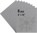Falling in Art 8 * 10 Linoleum Carving Blocks, 8 Pack Soft Stamp Rubber Blocks by FallinginArt
