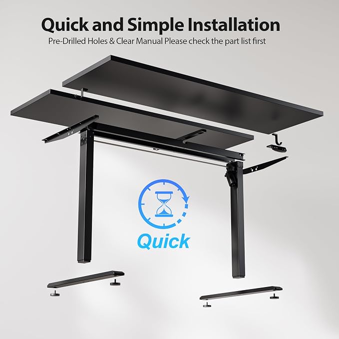 Agilestic Electric Standing Desk, 48 x 28 Inches Height Adjustable Desk - Image 9