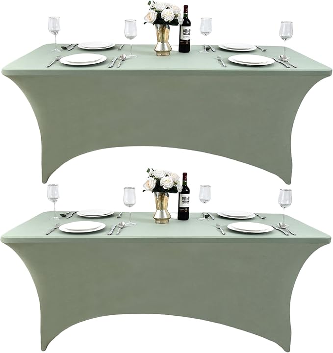 118 2-Pack 4ft Spandex Table Covers by Unknown