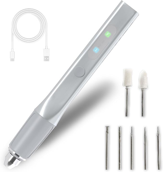 Portable Cordless Engraving Pen, Rechargeable Engraver Pen for Artists & DIYers, Engraving 60+ Surfaces, Free 7 Bits, Beginner Friendly Etching Tool for Customization Metal Wood Glass Plastic
