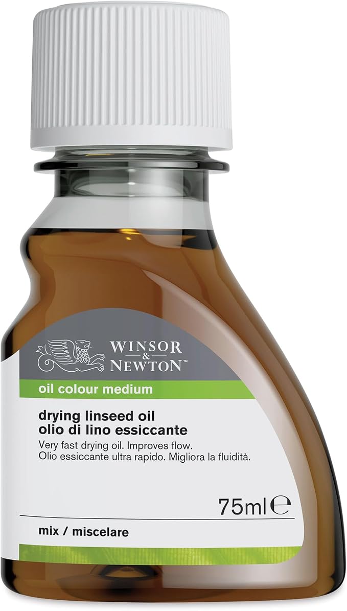 Winsor & Newton Sansodor Drying Linseed Oil, 75ml Bottle by WinsorNewton