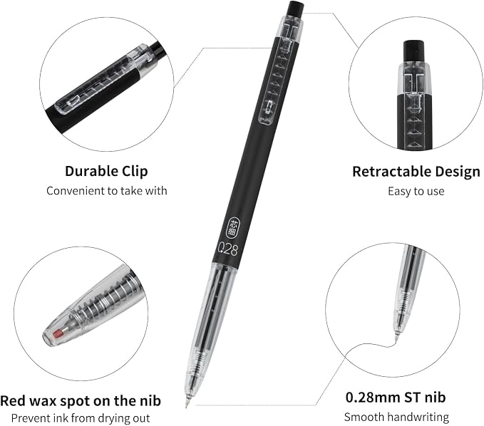 Gel Pens 0.28mm Extra Fine Point Pen, Ball Point Pen - Image 2
