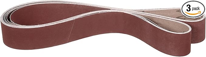 2 x 72 Inch Sanding Belt, 3 Pcs 320 Grit Knife Sharpener Belts Work Sharpening for Belt Sander Knife Carving Tool Metal Working