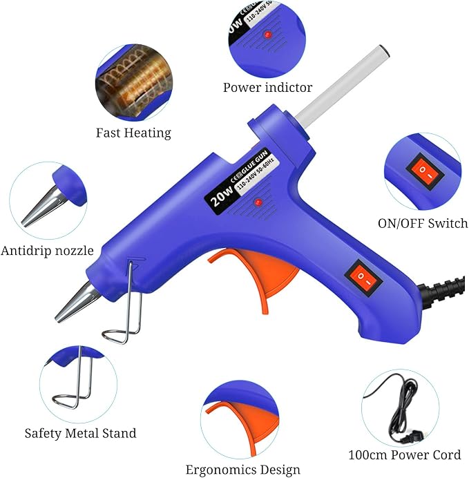 Mini Hot Glue Gun 8 Pack for Crafts - Image 2