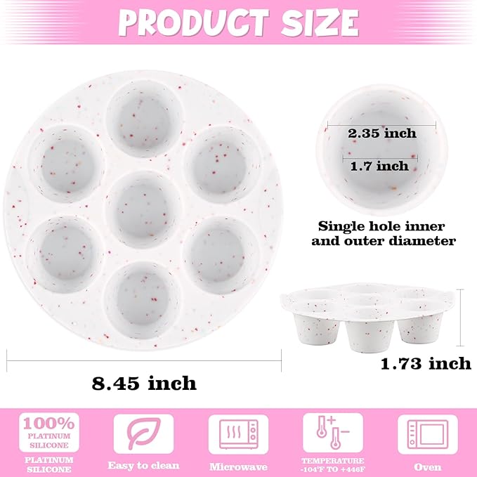 Sakolla 2 Pack Silicone Egg Bite Molds - Image 3