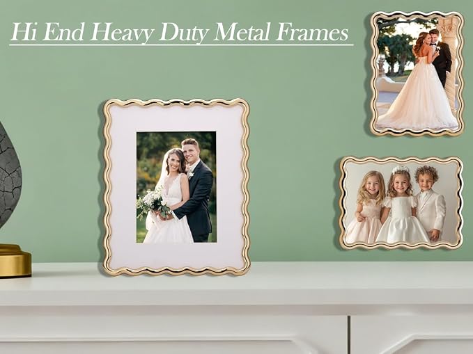 Gold 4 x 6'' High-End Zinc Alloy Picture Frame - Image 4