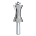 Akylin's Convex Edge Oval Router Bit 1/2" SHK x 1-13/16"CL, Shallow Bullnose at 1-1/2" Length,Convex Column Molding Router Bits-Perfect for Stair Treads and Shelf Edges