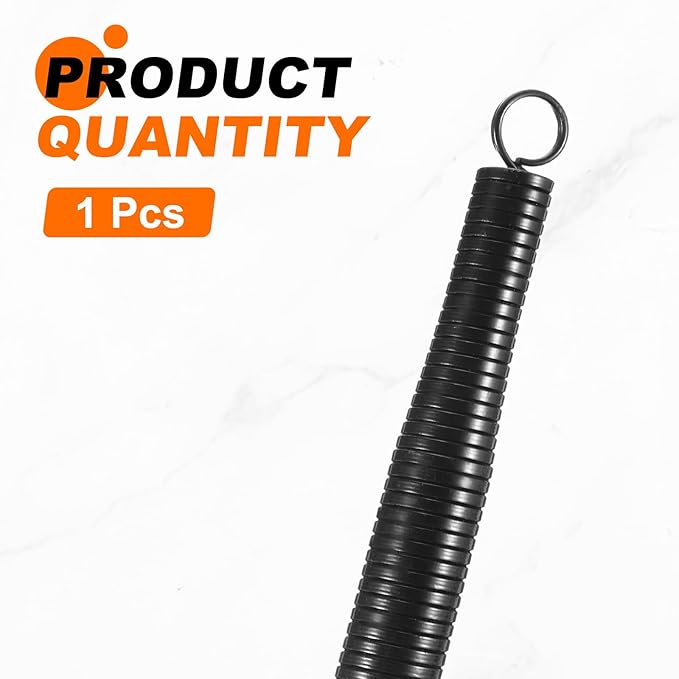 HARFINGTON PVC Spring Tube Bender 22.2mm OD 520mm Long C Type Conduit Pipe Bender Bending Spring for Pipe Bending Devices in Home Hydropower, Black