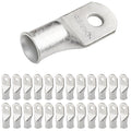 SELTERM 25pcs 3/0 AWG 5/16" Stud Marine Grade Tinned Copper Battery Cable Lugs, 000 Gauge Ring Terminals, UL Wire Lugs Electrical Battery Cable Ends, Tinned Copper Lugs Battery Terminal Connectors