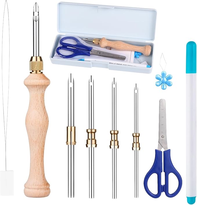 Punch Needle Kit with Storage Box, Adjustable Punch Needle Tool by Unknown