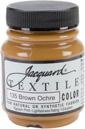 Jacquard Fabric 2.25 Oz Jar, Color Brown Ochre by Jacquard