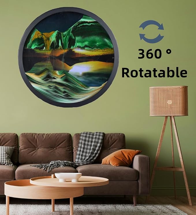Oneshow Moving Sand Art Wall Art 3D Deep Sea Sandscape Gifts - Image 4