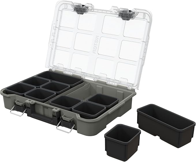 Keter Stack N' Roll Tool Organizer, Portable Small Parts Organizer by Unknown