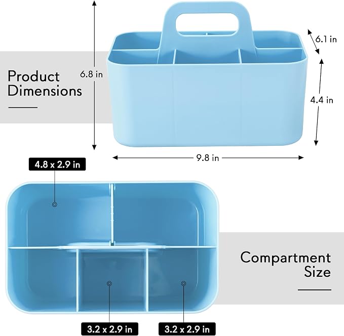 Tiawudi Multipurpose Caddy Organizer, Plastic Caddy - Image 2