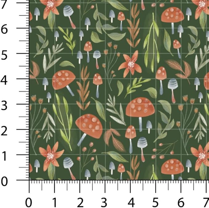 Woodland Patchwork Fabric Panel 100x155 cm – 100% Cotton Satin, 6 Coordinated - Image 7