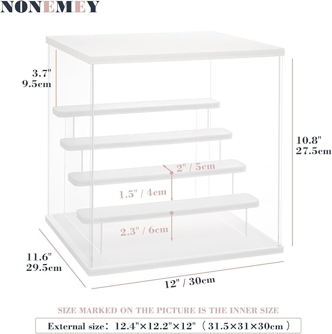 NONEMEY LED Acrylic Display Case, 5 Tier Display Case - Image 4