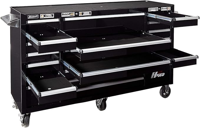 Homak H2PRO Series 72-Inch 21-Drawer Rolling Cabinet