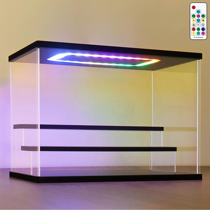 NONEMEY LED Acrylic Display Case, 3 Tier Display Case by NONEMEY