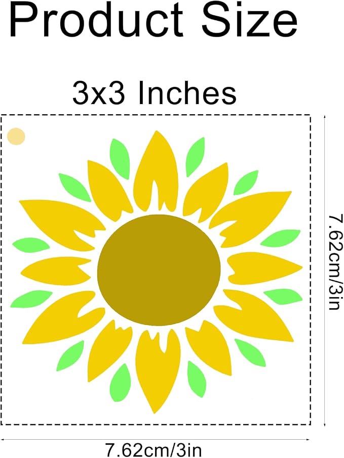 72 Pcs Flower Butterfly Stencils - Image 2