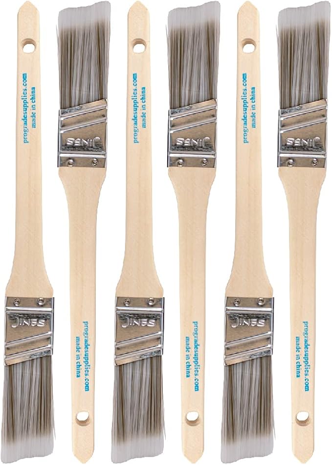 Vermeer Paint Brushes, 1 Inch Angled Paint Brush, Trim & Cut-in, 6 Pack | - Image 9