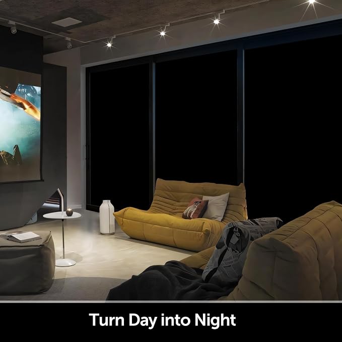 HIDBEA Mirror Blackout Window Film, 100% Light Blocking Room Darkening Window - Image 8