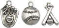 Youdiyla 60pcs Baseball Theme Charms Collection by Youdiyla
