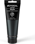 GOTIDEAL Metallic Acrylic Paint Pearl Black Tubes Non Toxic Non Fading by GOTIDEAL