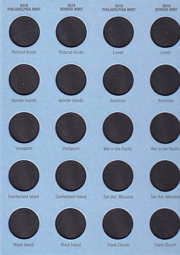 Whitman US Washington National Park Quarter Coin Folder Volume 2 2016 – 2021 P - Image 3