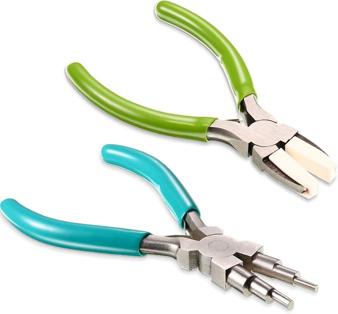 2 Pieces Jewelry Making Tool Bail Making Pliers 6 in 1 Jewelry Pliers Wire - Image 7
