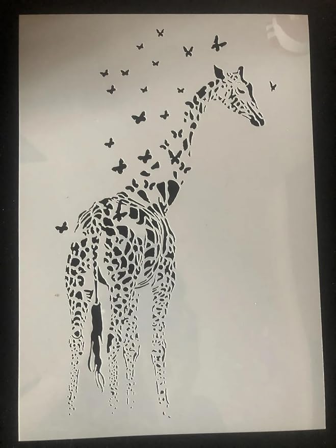 TIAMECH A4 Reusable Giraffe Stencil - Image 8