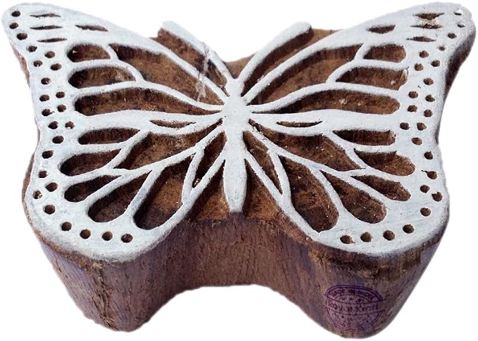 Royal Kraft Wooden Stamps DIY Fabric, Henna Printing Blocks THDtag057 by RoyalKraft