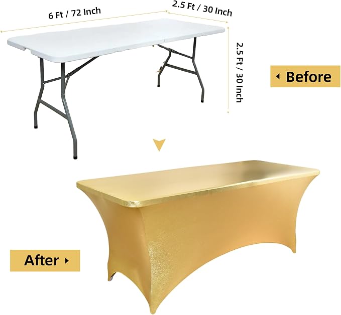 6-Pack 6ft Spandex Table Covers - Image 7