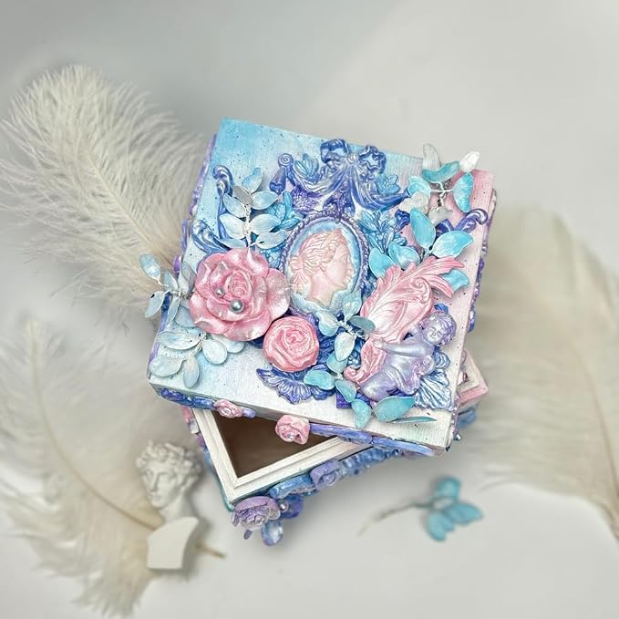 Art Mold for Polyclay Air Dry Clay Plaster, Border Frame - Image 8