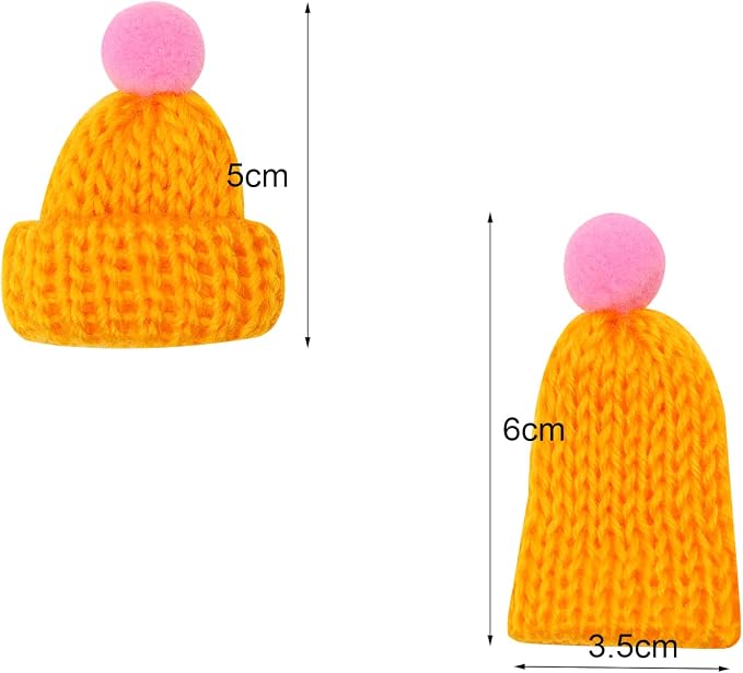 Christmas Mini Knitting Hats Penta Angel 20Pcs Assorted Color Small Santa Wool - Image 2